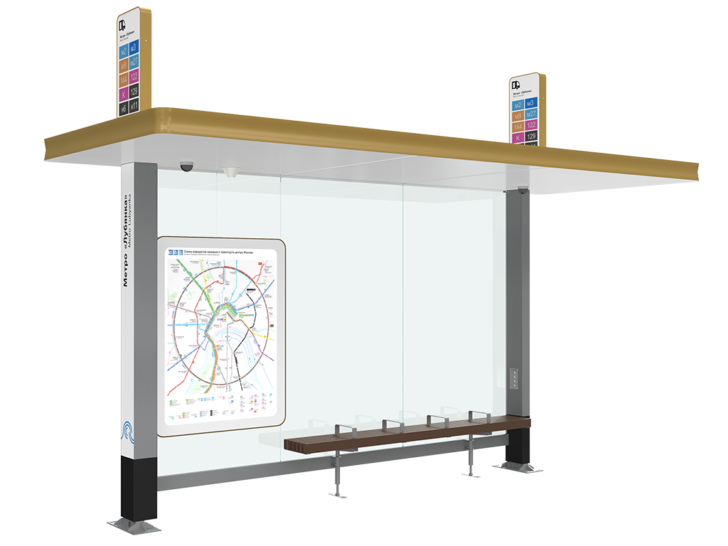 Остановочный павильон «СТАНДАРТ ТРАМВАЯ», серия «СИТИ»